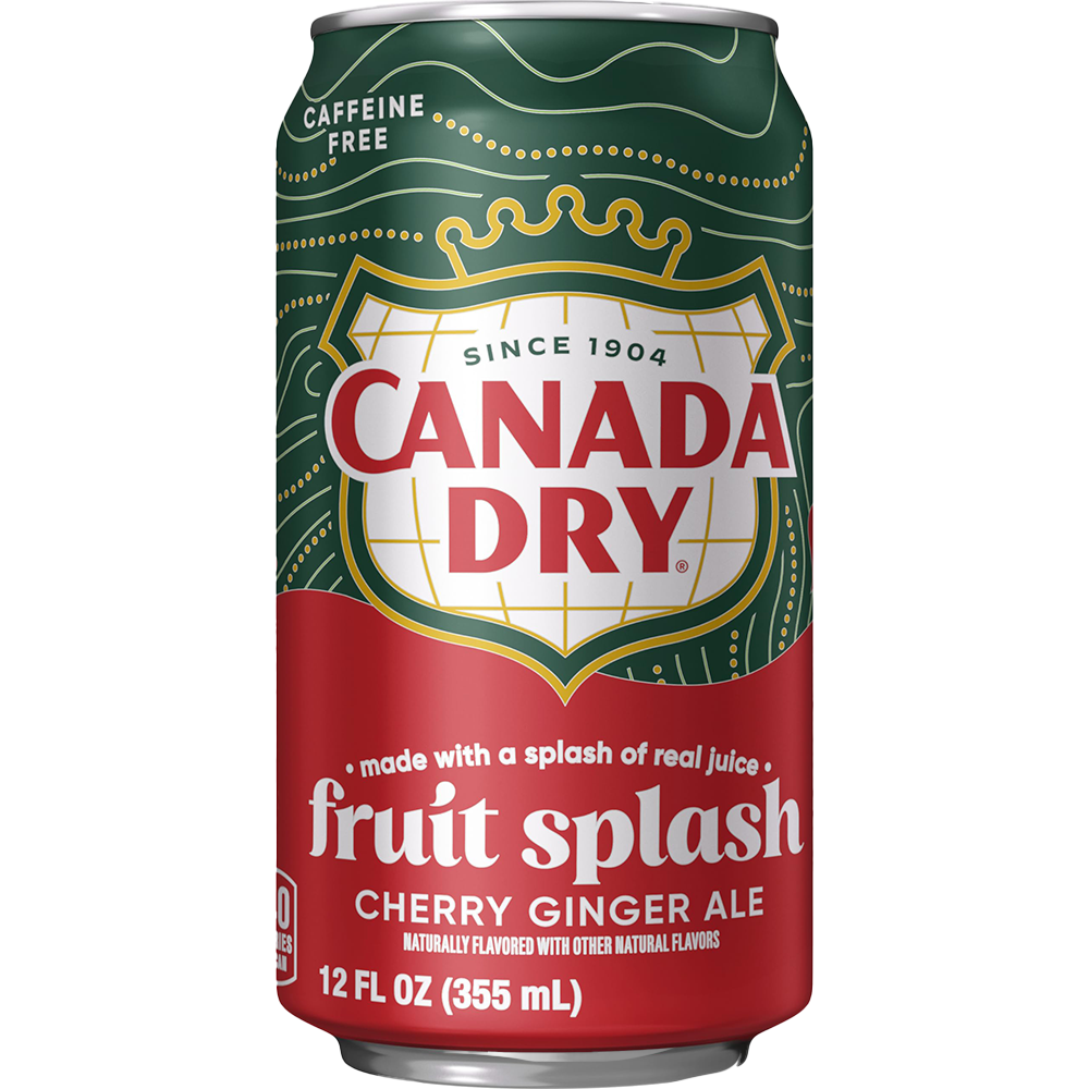 Canada Dry Fruit Splash Cherry Ginger Ale (USA) - Bevanda analcolica alla Ciliegia [355ml]