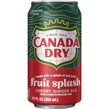 Canada Dry Fruit Splash Cherry Ginger Ale (USA) - Bevanda analcolica alla Ciliegia [355ml]