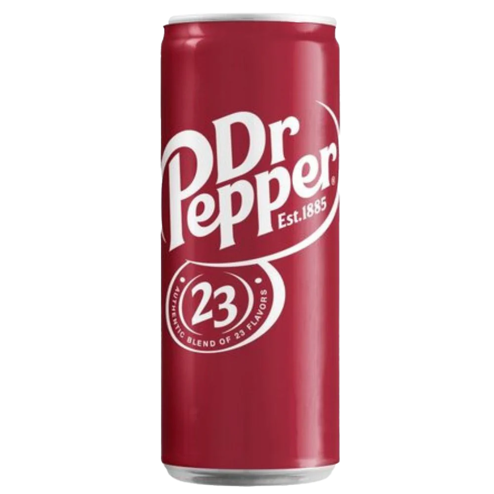 Dr Pepper - Bevanda analcolica alla vaniglia, ciliegia e spezie (330ml)