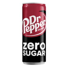 Dr Pepper Zero Sugar - Bevanda analcolica alla ciliegia, vaniglia e spezie senza zucchero (330 ml)
