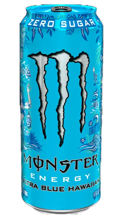 Monster Energy Ultra Blue Hawaiian (USA) [473ml] (colored top)