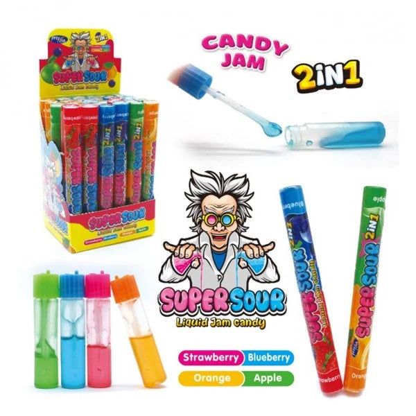 PF 2 in 1 Super Sour Liquid Jam Candy (30pc - 300g)