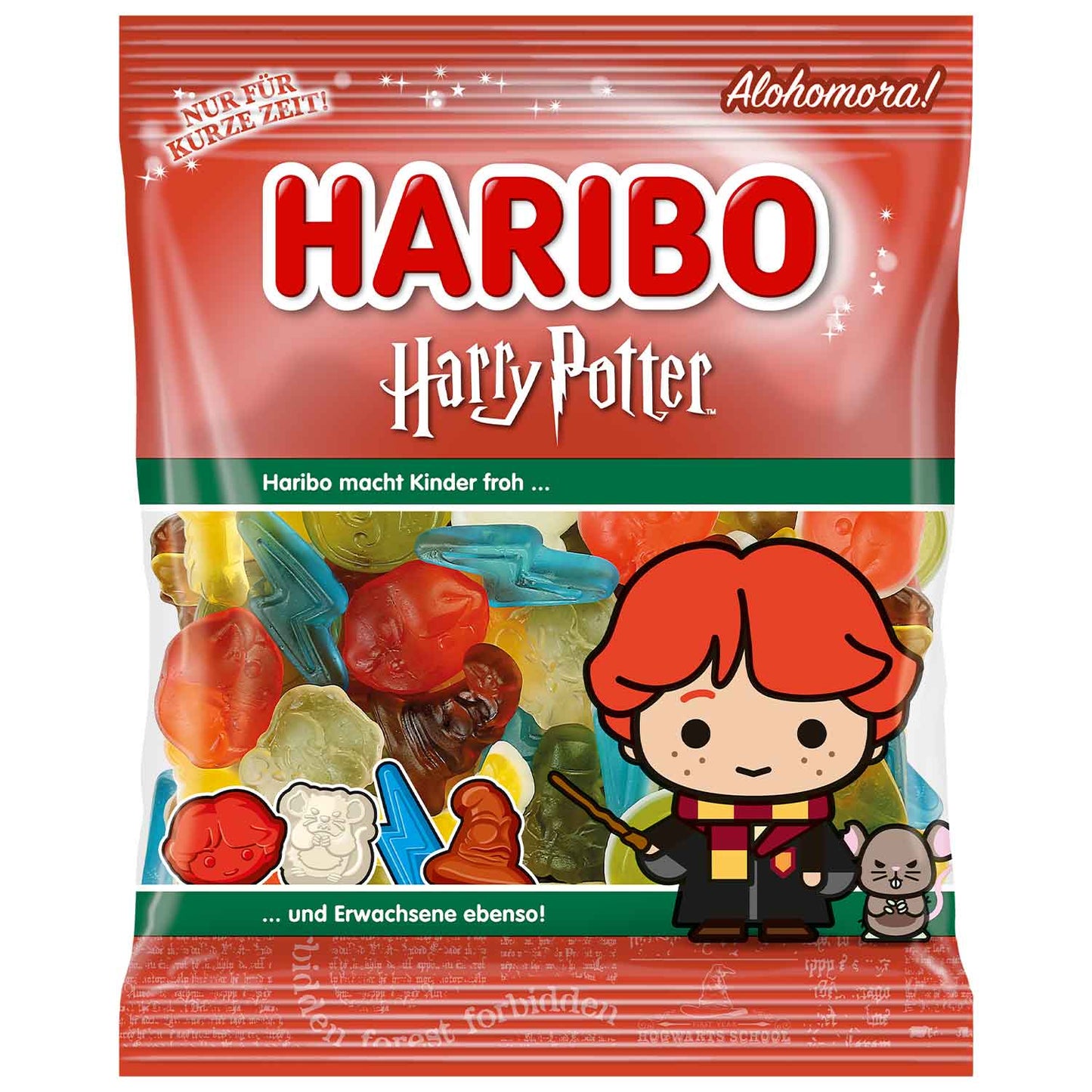 Haribo  Harry Potter Ron Weasley  - Caramelle Gommose Fruttate a tema Harry Potter Lumos