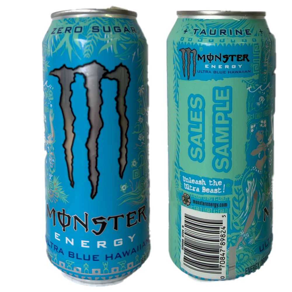 Monster Energy Ultra Blue Hawaiian SALES SAMPLE (USA) B9