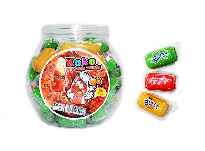PF Koke can Jelly Candy (50pc - 500g)