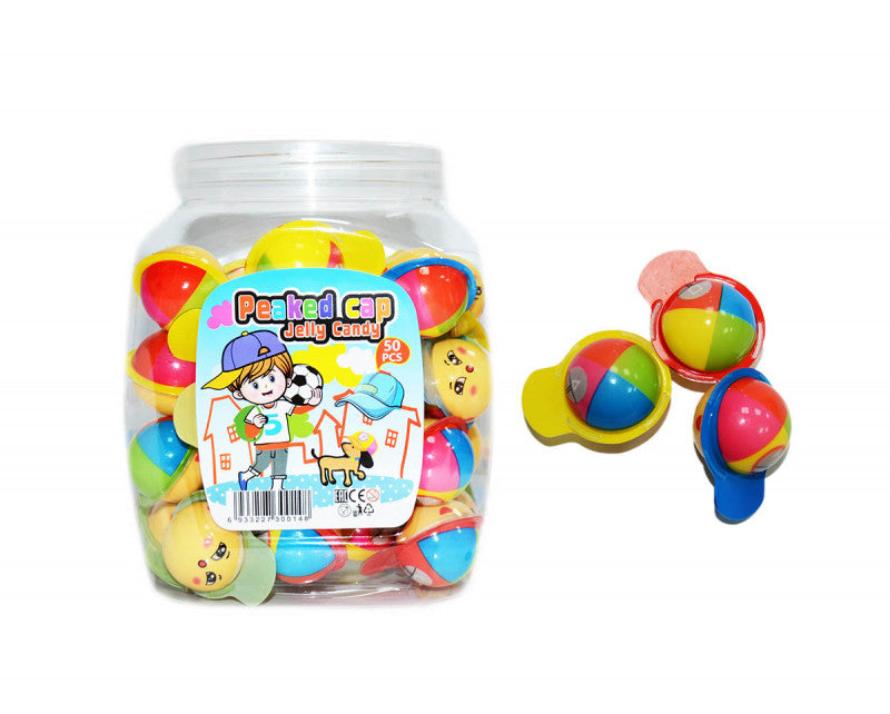 PF Peaked Cap Jelly Candy (50pc - 500g)
