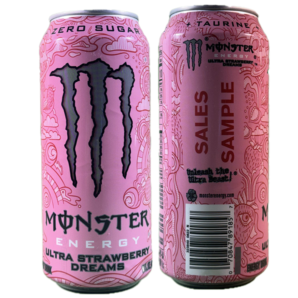 Monster Energy Ultra Strawberry Dreams Sales Sample [#A1]