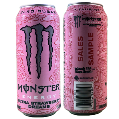 Monster Energy Ultra Strawberry Dreams Sales Sample [#A1]