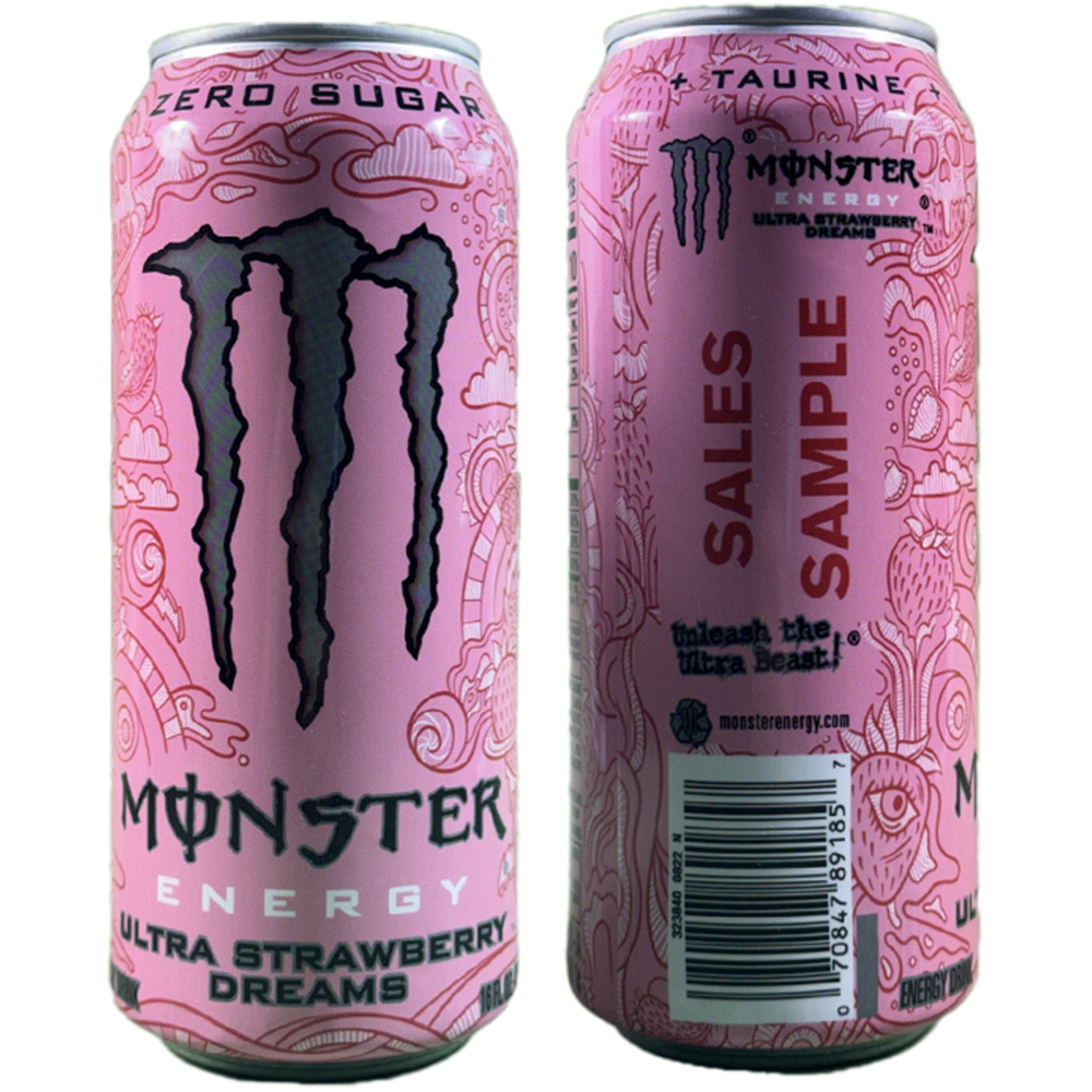 Monster Energy Ultra Strawberry Dreams Sales Sample [#A2] 