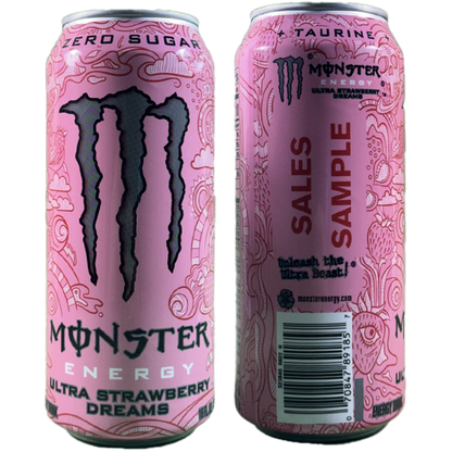 Monster Energy Ultra Strawberry Dreams Sales Sample [#A2] 