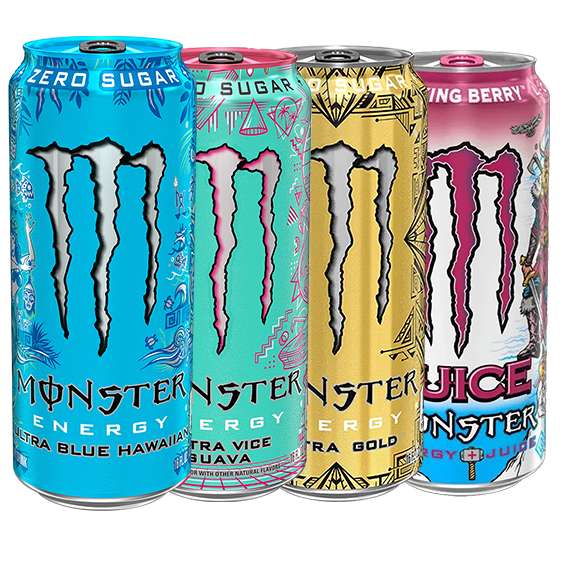 Monster Energy Variety Pack [USA] Guava + Rio Punch + Viking + Ultra Gold