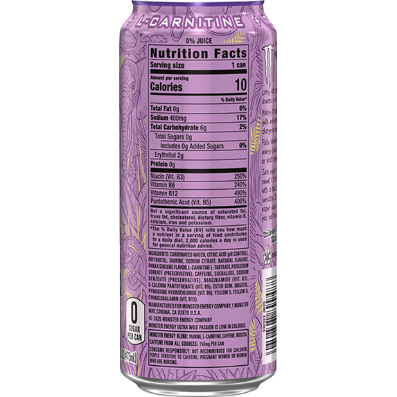 2026 Monster Energy Ultra Wild Passion [473ml]